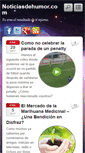 Mobile Screenshot of noticiasdehumor.com