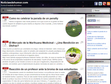 Tablet Screenshot of noticiasdehumor.com